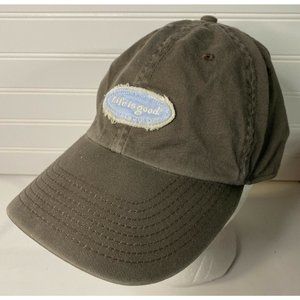 LIFE IS GOOD CAP Hat ADJUSTABLE Strap Unisex Cap Brown Faded Distressed